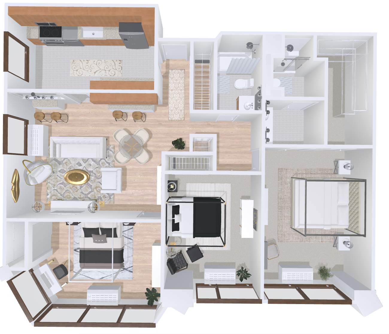 Floor Plan, Millennium Park Plaza, Chicago, IL, 60654