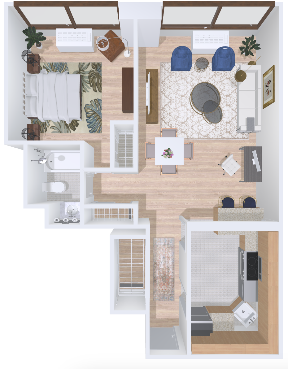 Floor Plan, Millennium Park Plaza, Chicago, IL, 60654