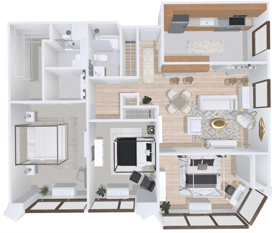 Floor Plan, Millennium Park Plaza, Chicago, IL, 60654